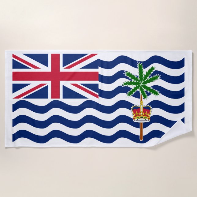 Toalla De Playa Bandera del Territorio del Océano Índico Británico (Anverso)