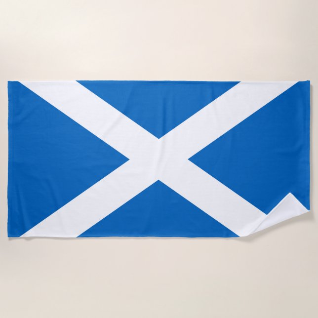 Toalla De Playa Bandera escocesa Saltire (Anverso)