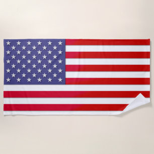 Toalla De Playa Bandera estadounidense