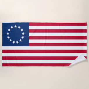 Toalla De Playa Bandera estadounidense de Betsy Ross