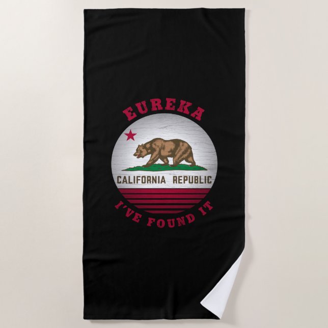 TOALLA DE PLAYA BANDERA ESTATAL CALIFORNIA EUREKA (Anverso)