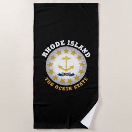 TOALLA DE PLAYA BANDERA ESTATAL DE RHODE ISLAND OCEAN