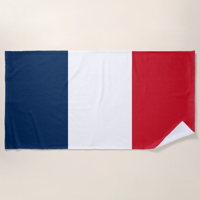 Toalla De Playa Bandera Francesa (Anverso)