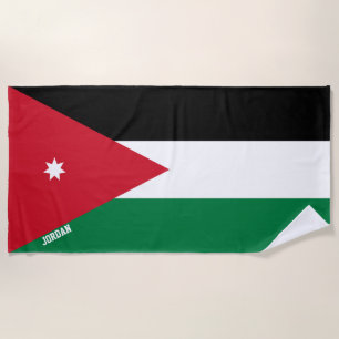 Toalla De Playa Bandera jordana espléndida patriótica