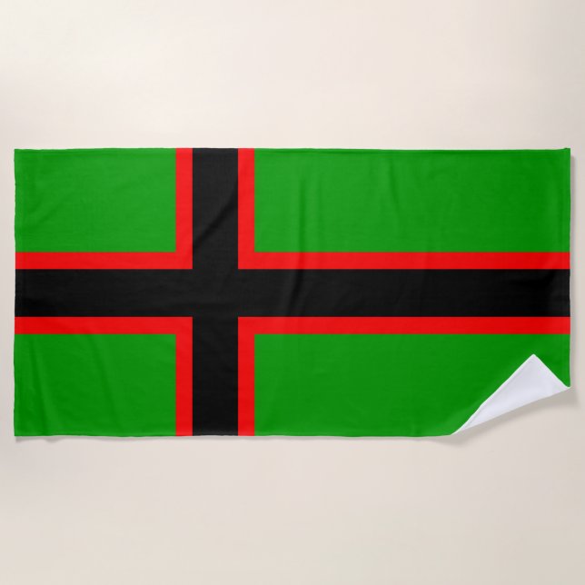Toalla De Playa Bandera nacional de Karelia (Anverso)