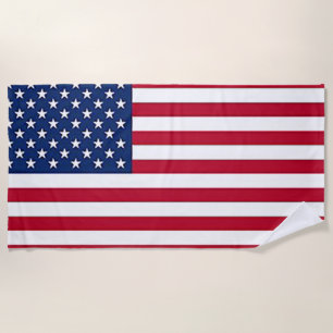 Toalla De Playa Bandera nacional de los Estados Unidos