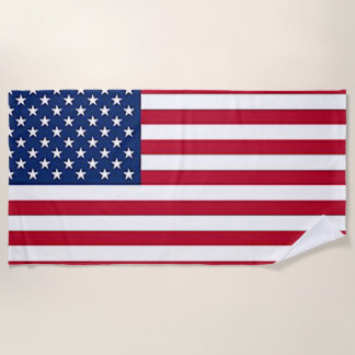 Toalla De Playa Bandera nacional de los Estados Unidos