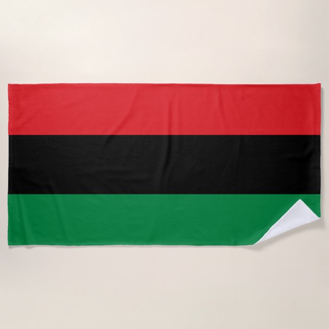 Toalla De Playa Bandera panafricana (Anverso)