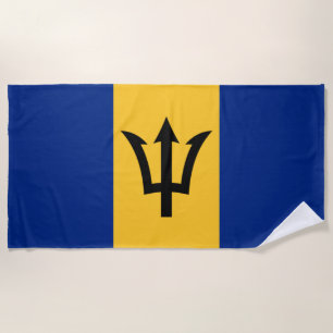 Toalla De Playa Bandera patriótica de Barbados