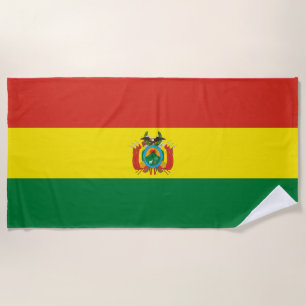 Toalla De Playa Bandera patriótica de Bolivia