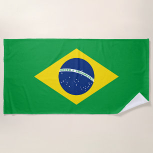 Toalla De Playa Bandera Patriótica de Brasil