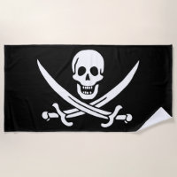 Bandera pirata calavera espadas cruzadas