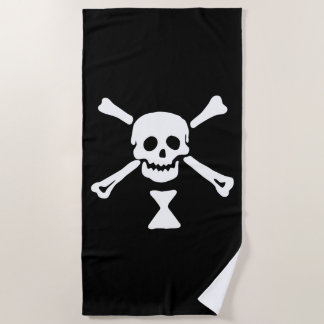 Toalla De Playa Bandera pirata de Emanuel Wynne Jolly Roger
