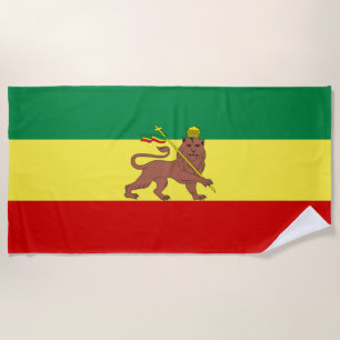 Toalla De Playa Bandera rastafari (Rastafarianismo) (Rasta)