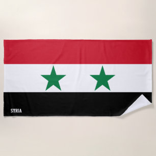 Toalla De Playa Bandera siria espléndida patriótica