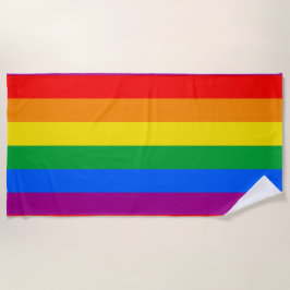 Toalla De Playa Bandera tradicional del orgullo gay