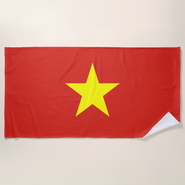 Toalla De Playa Bandera vietnamita (Vietnam) (Anverso)
