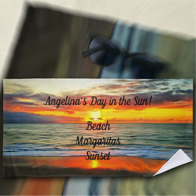 Toalla De Playa Banderas Bay Sunset 1738 (Subido por el creador)