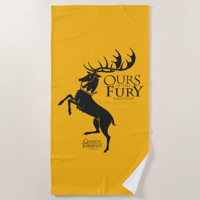 Toalla De Playa Baratheon Sigil - Ours is the Fury (Anverso)