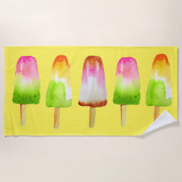 Toalla De Playa Barco de hielo de veraneo de frutas popsicle