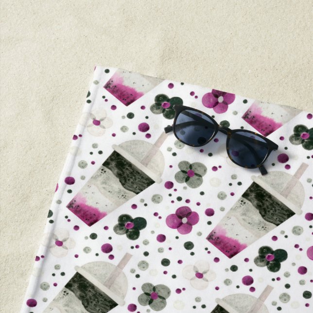 Toalla De Playa Barco de playa del Orgullo Asexual (In situ)