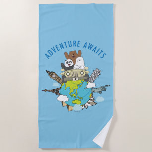 Toalla De Playa Bare Bears - Aventura