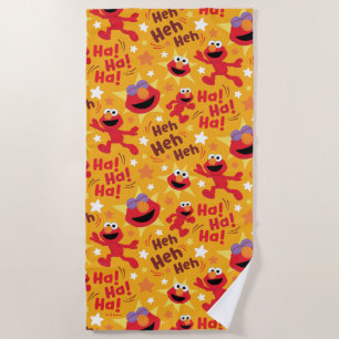 Toalla De Playa Barrio Sésamo   Elmo Ha! ¡Ja! ¡Ja! Diseño