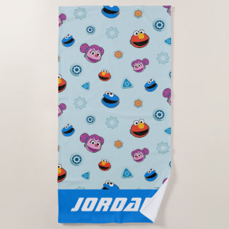 Toalla De Playa Barrio Sésamo | Rostros de los edificios de Mecha