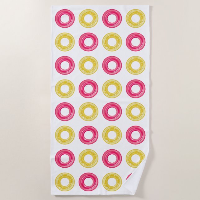 Toalla De Playa Bash Fiesta del grupo Splish Splash Cumpleaños (Anverso)