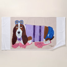 Basset Hound con aletas