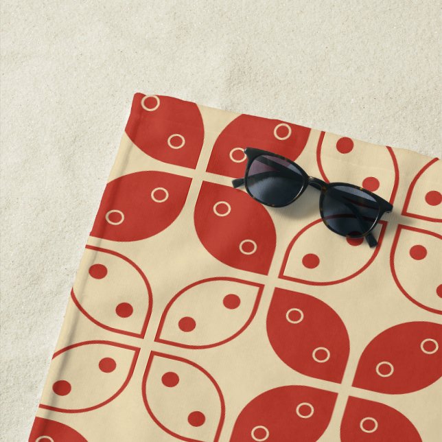 Toalla De Playa Batik Kawung, patrón indonesio, javanés, etnia (In situ)