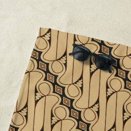 Toalla De Playa Batik Parang, patrón indonesio, javanés, etnia