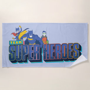 Toalla De Playa Batman   Superhéroes de equipo