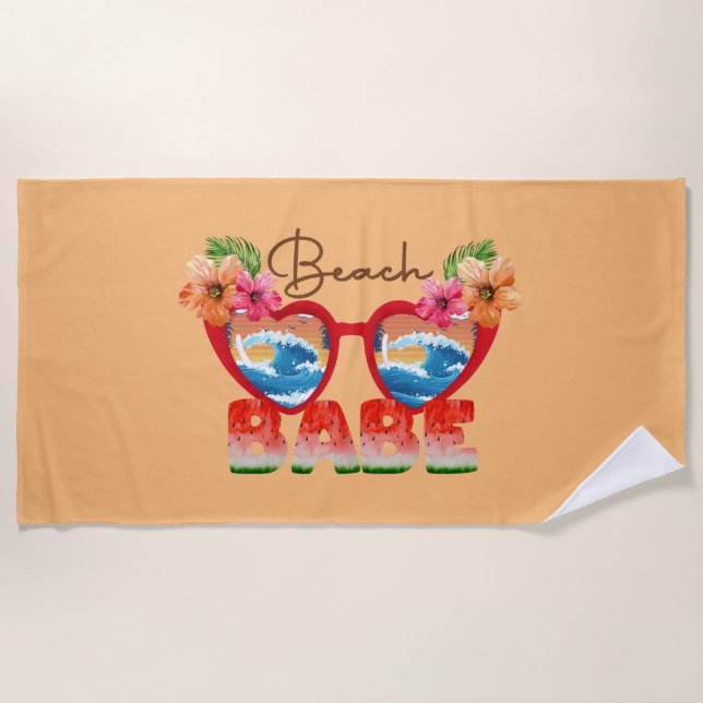Toalla De Playa Beach Babe (Anverso)