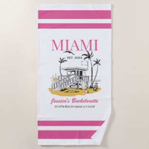 Toalla De Playa Beach Bachelorette Party Bridesmaid Personalizado 