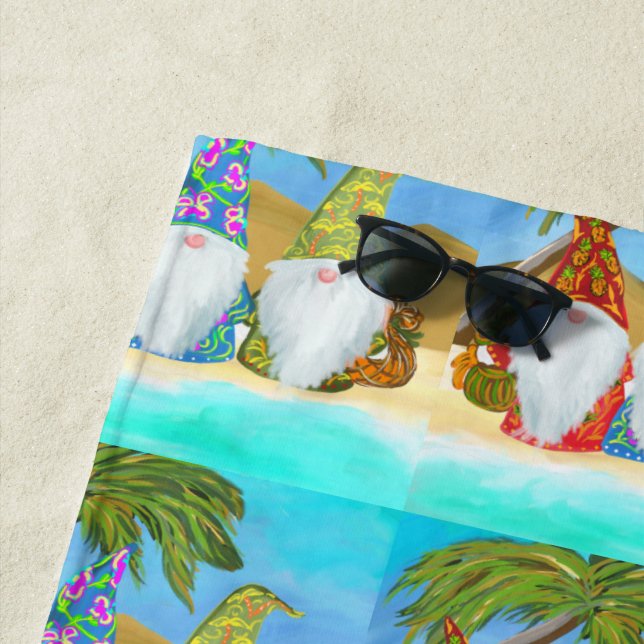 TOALLA DE PLAYA BEACH GNOMES (In situ)