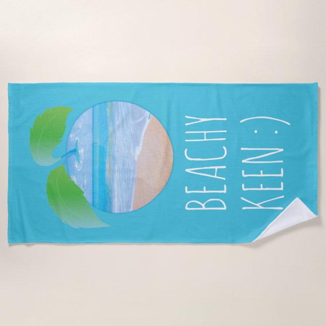 Toalla de playa "Beach Keen/Beach" (Anverso)