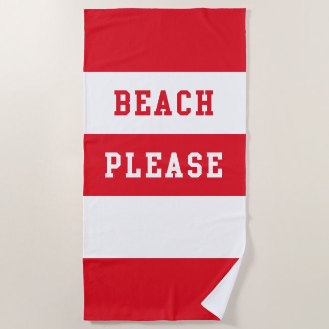 Toalla De Playa Beach Please (Anverso)