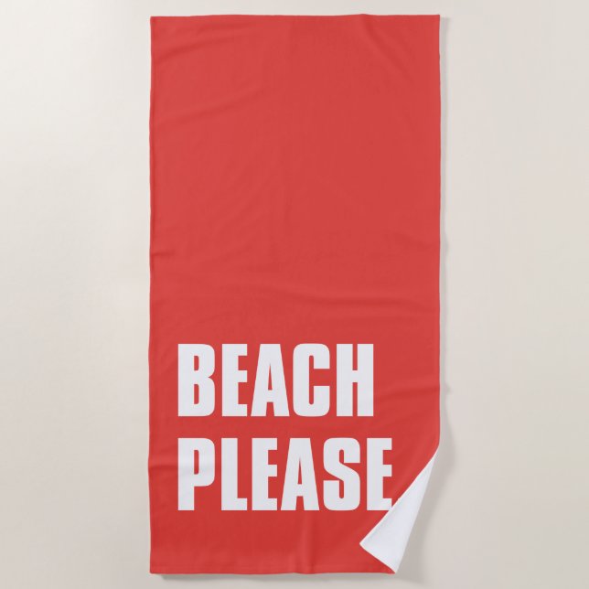 Toalla De Playa Beach Please (Anverso)