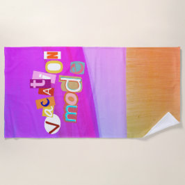 Toalla De Playa Beach Style Retro Vacay Mode 