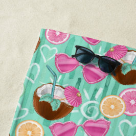 Toalla De Playa Beach Summer Pattern 