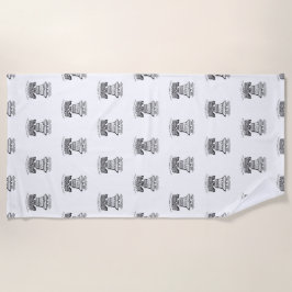 Toalla De Playa Beach Towel - Repeating Logo