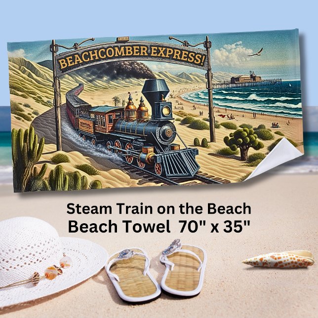 Toalla De Playa Beachcomber Express Vintage Stetrain (Subido por el creador)