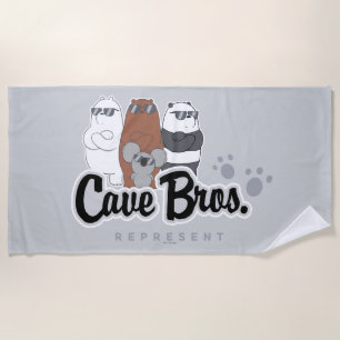 Toalla De Playa Bear Bears - Cave Bros. Representar