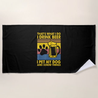 Toalla De Playa Bebe Bebe Cerveza Mascota Mi Perro Cumpleaños