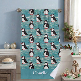 Toalla De Playa Bebé Pingüino Costero Niños