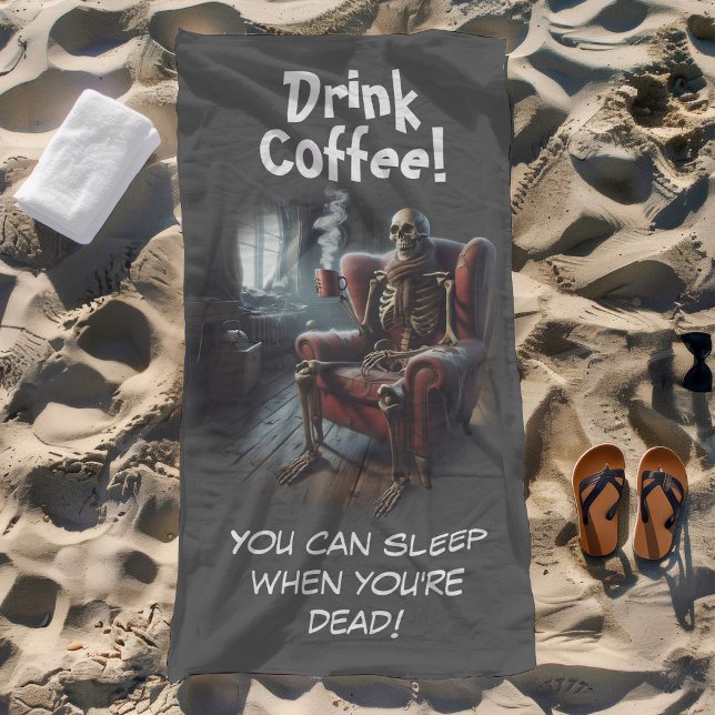 Toalla De Playa Beber café (Subido por el creador)