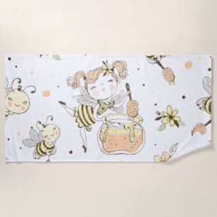 Toalla De Playa Bee Art