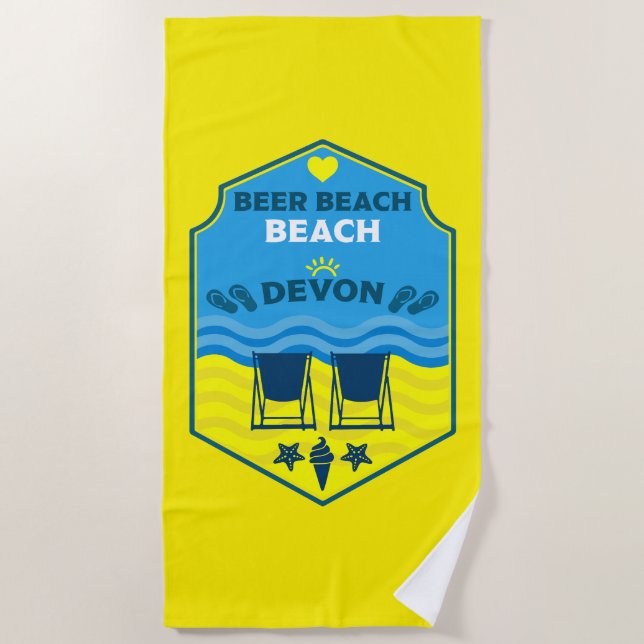 Toalla De Playa Beer Beach Devon (Anverso)