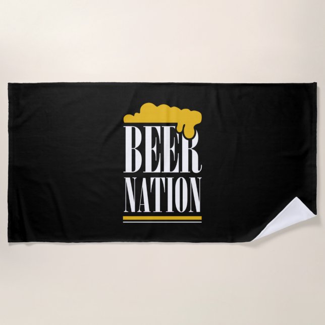 Toalla De Playa Beer Nation (Anverso)
